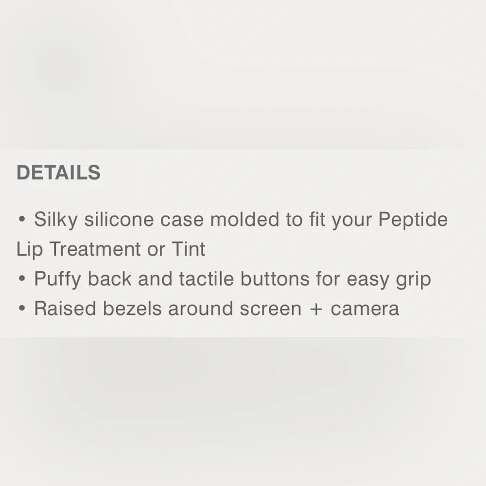 NWOT RHODE 15 PRO MAX IPHONE CASE GREY LIP CASE